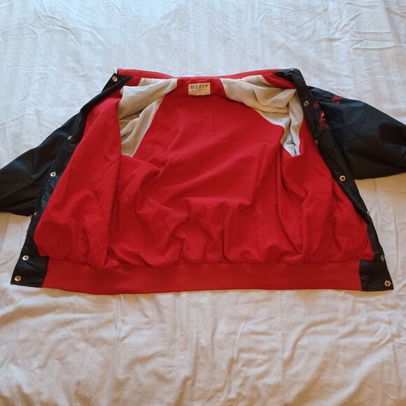 Vintage 1980s Merit Sportswear Jeddore Dolphins Swim Team Light Bomber Jacket - Picture 11 of 16